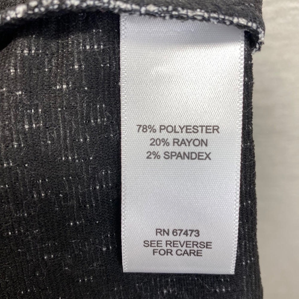 Taylor Women's Black White Houndstooth Fit Flare Dress Size 10 Cap Sleeve V Neck - Picture 9 of 11